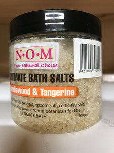 NOM - SANDALWOOD & TANGERINE ULTIMATE BATH SALTS 500gm