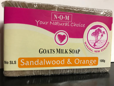 SANDALWOOD & ORANGE GOATS MILK SOAP - 100gm