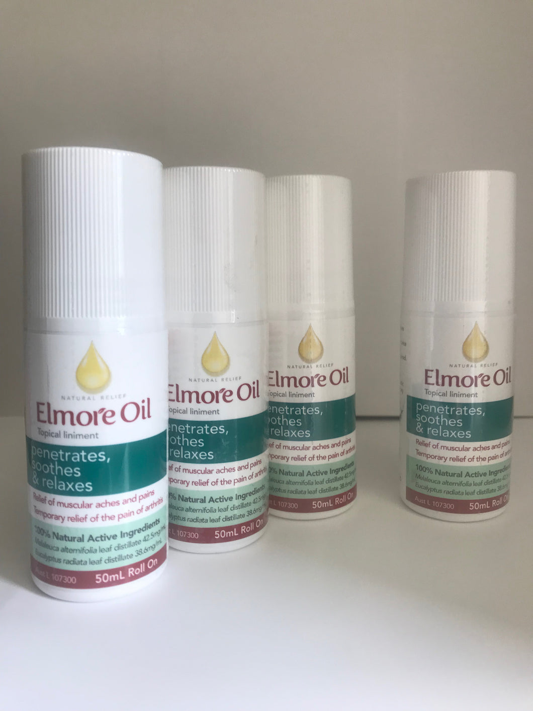 ELMORE OIL - ROLL ON 50ml - BUY 3 + GET 1 FREE - SAVE $ 21.95