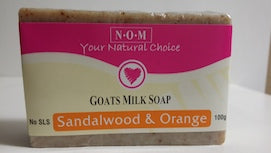 SANDALWOOD & ORANGE GOATS MILK SOAP - 100gm